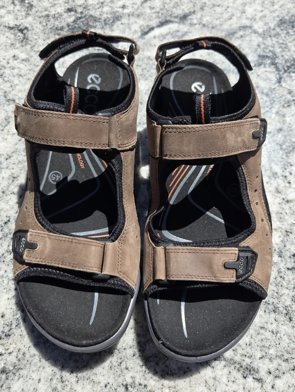 ECCO Offroad Men's Nubuck Outdoor Sandal Sz 11/11.5